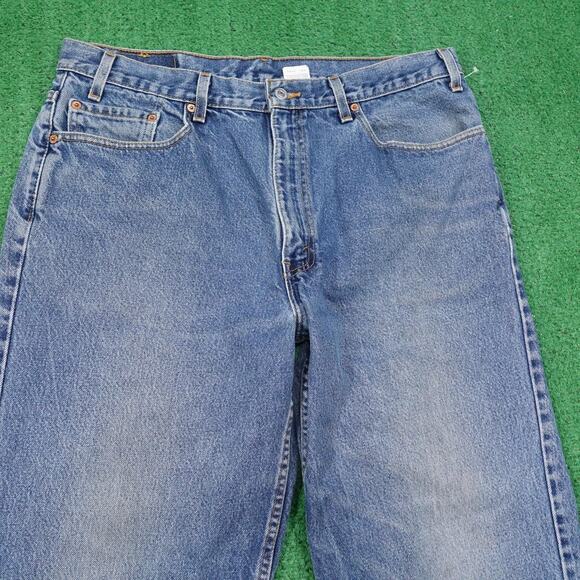 Vintage Levis 550 Jeans 38x34 (37x32.5) Blue Denim Relaxed Fit Tapered Made USA - Picture 2 of 13